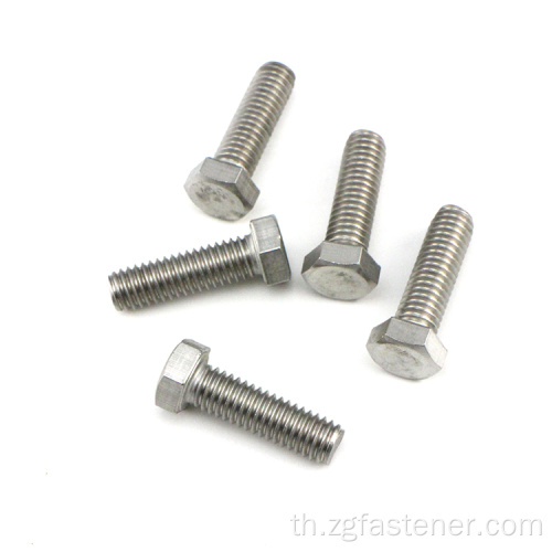 M5 Hex Head Stainless Steel Bolt Screws Standard Fastener มาตรฐาน